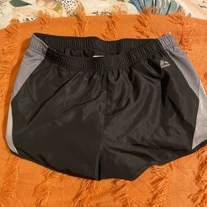 black shorts